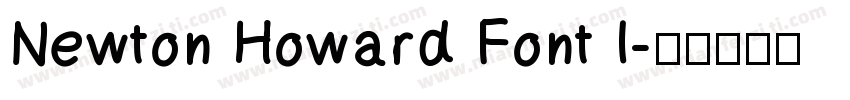 Newton Howard Font I字体转换